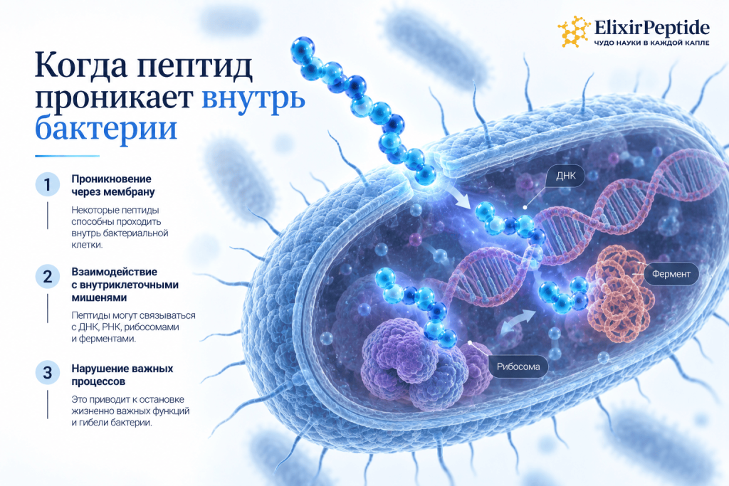 Когда пептид проникает внутрь бактерии.png Когда пептид проникает внутрь бактерии.png